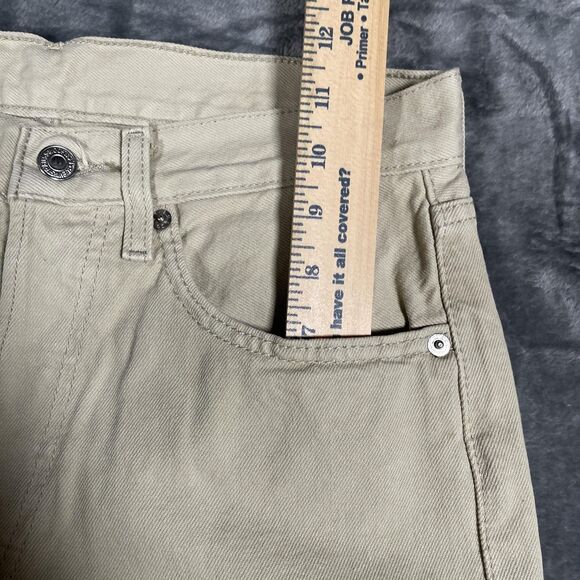 VTG Levi's 501 Jeans Mens 31x32 Beige Light Wash Straight Button Fly Classic - Picture 10 of 11